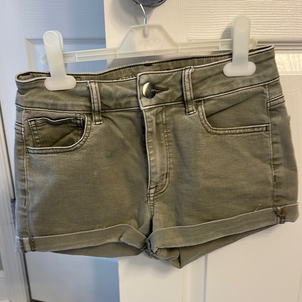 Olive Green Women's Shorts